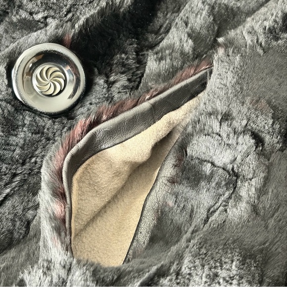 Vintage Black Fur Coat - Picture 10 of 14